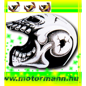 HelmetSkinz Skull White - Sisakhuzat