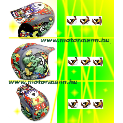 HelmetSkinz Bling Clown - Sisakhuzat