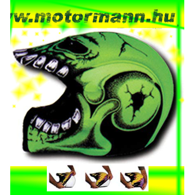 HelmetSkinz Skull Green - Sisakhuzat