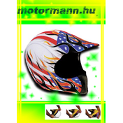 HelmetSkinz USA Flame - Sisakhuzat